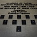 Plaque dedication onto the Security Forces Fallen Defender Wall