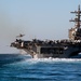 USS Philippine Sea conducts its final pre-deployment evaluation with the USS George HW Bush Strike Group