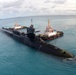 USS Georgia prepares to moor alongside USS Emory S. Land
