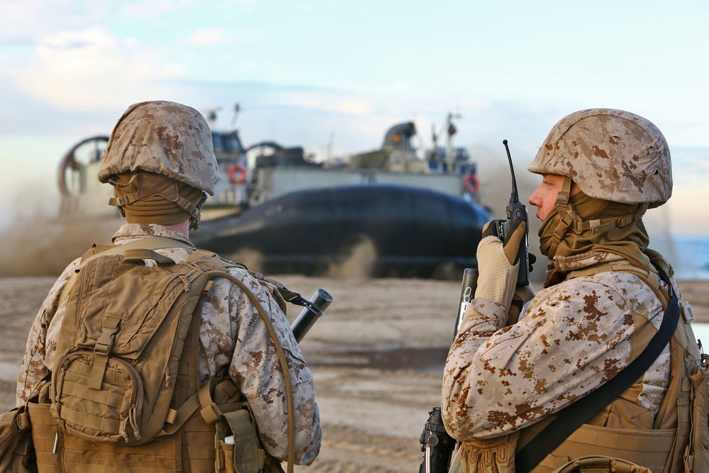 Landing Support Company supports beach assault in Exercise Steel Knight