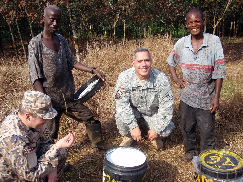 Michigan National Guard and Latvian Armed Forces-Travel Contact Team to Liberia