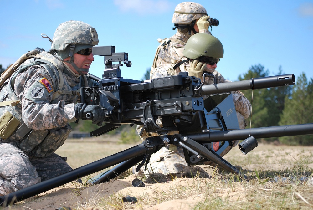 Michigan National Guard and Latvian Armed Forces soldiers prepare for Afghanistan