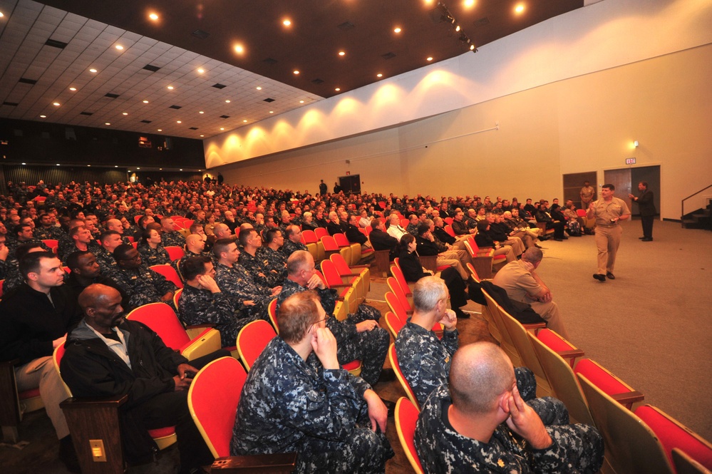 Naval Support Activity Mid-South all-hands call