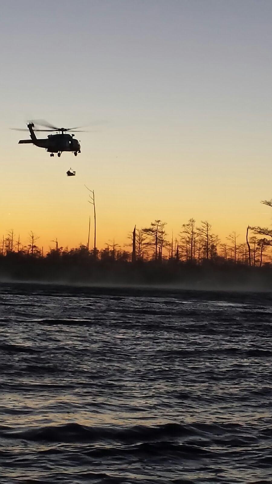 Coast Guard rescues 3 boaters, dog on Alligator River, NC