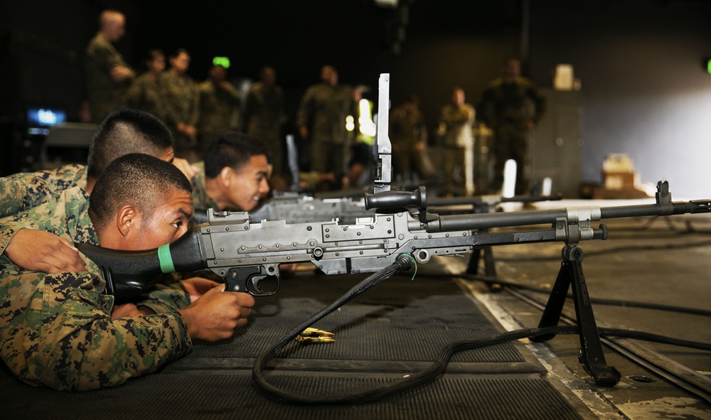 MCJROTC visits Combat Center, fires at ISMT