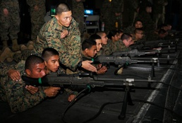 MCJROTC visits Combat Center, fires at ISMT