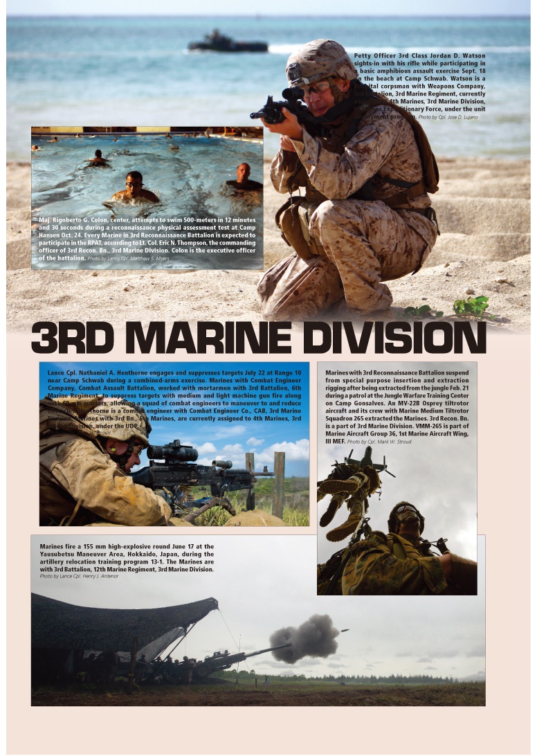 A glance at 3rd MarDiv