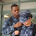 Color guard drill practice at NSA Naples