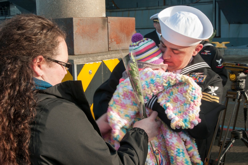 USS Nimitz homecoming