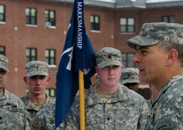 Division leaders present first ‘Mountain Tough’ marksmanship streamers