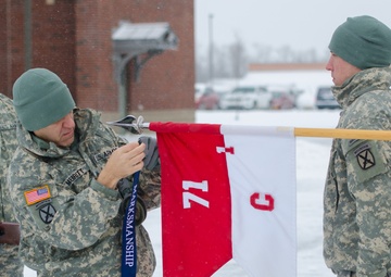Division leaders present first ‘Mountain Tough’ marksmanship streamers