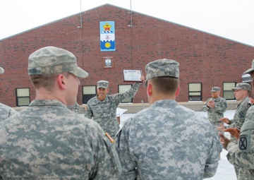 Division leaders present first ‘Mountain Tough’ marksmanship streamers