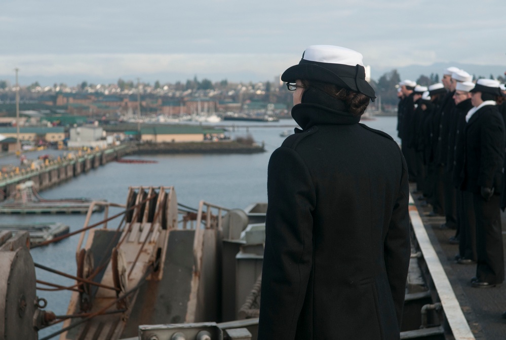 USS Nimitz arrives at Naval Station Everett