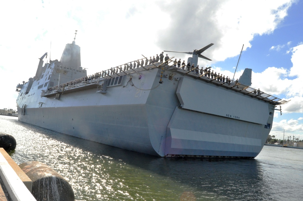 USS New York operations