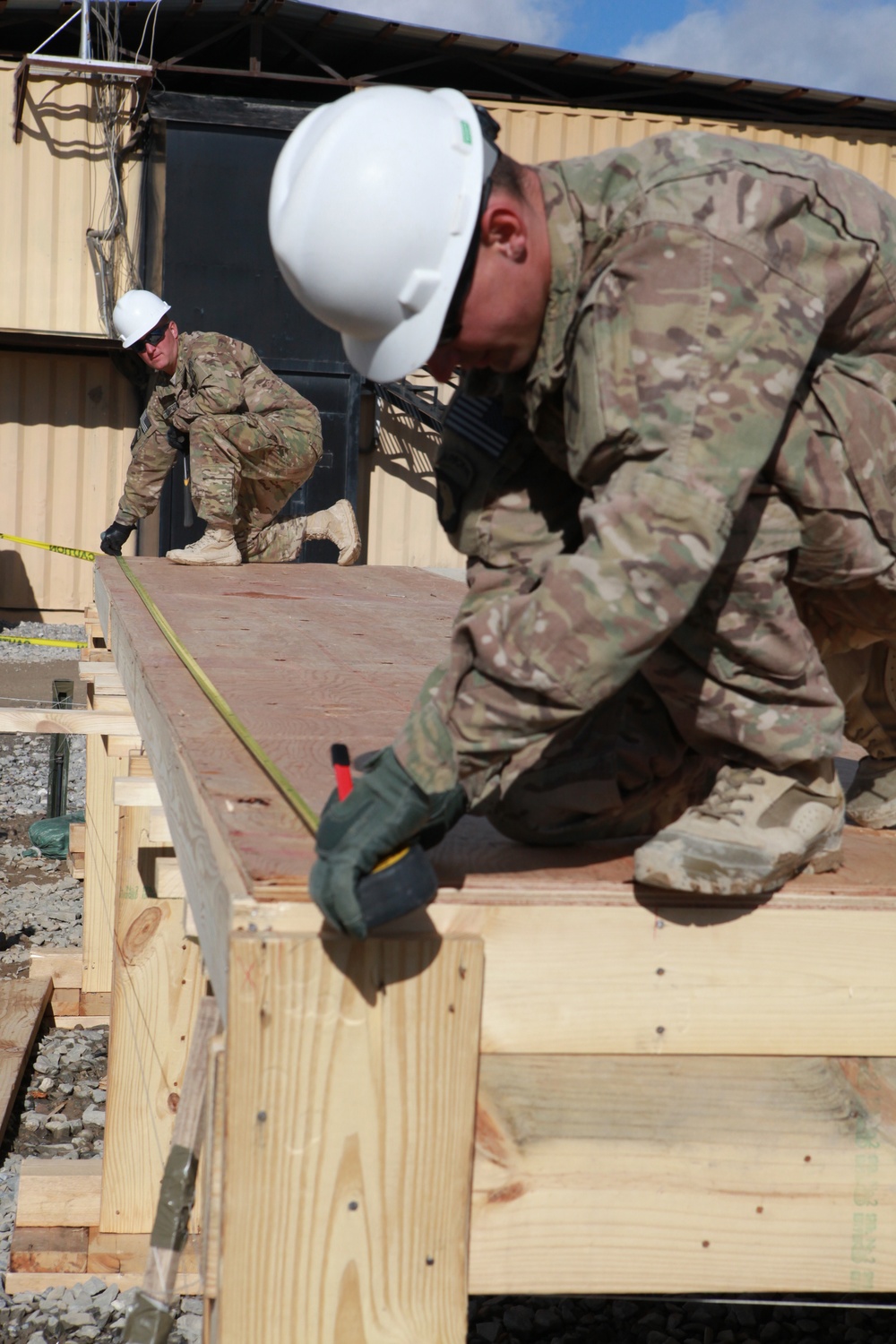 1151st Engineers construct B-hut