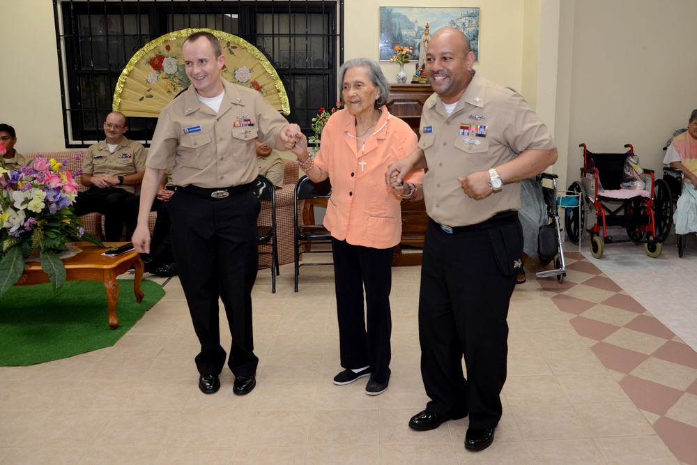 USS Emory S. Land senior citizens event
