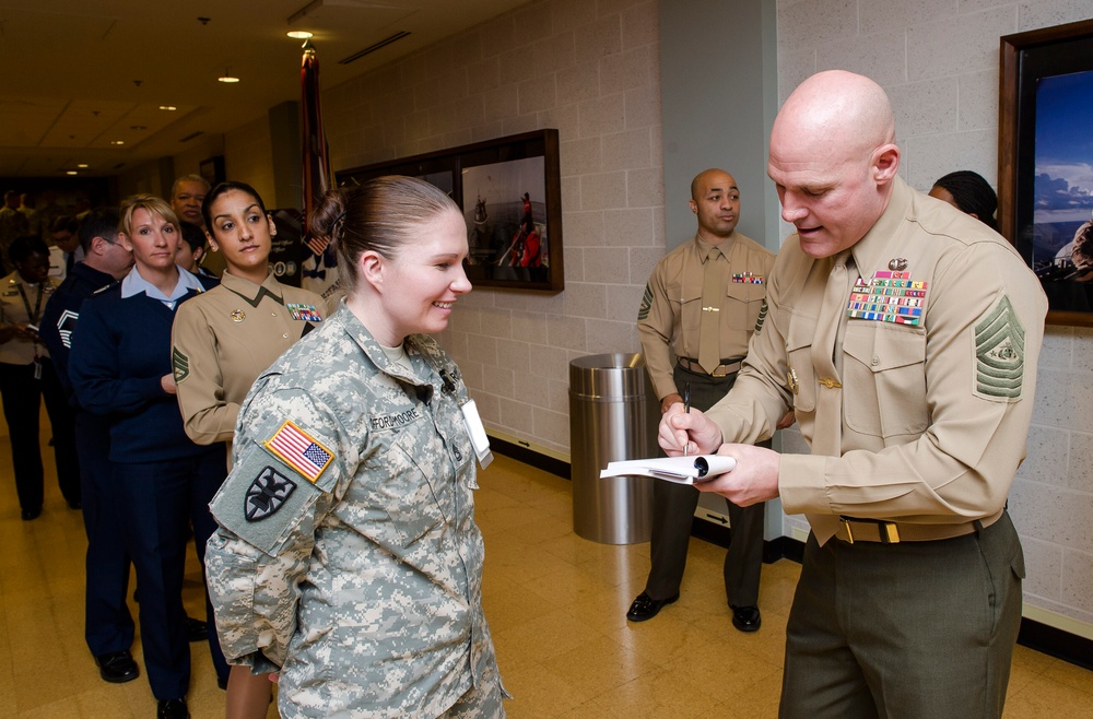 &quot;The Noncommissioned Officer and Petty Officer: Backbone of the Armed Forces&quot; book roll out at the Pentagon