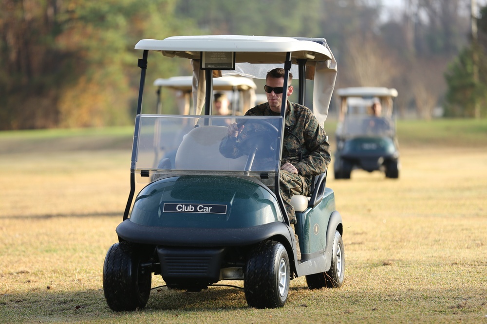 Marines trade tanks for golf carts