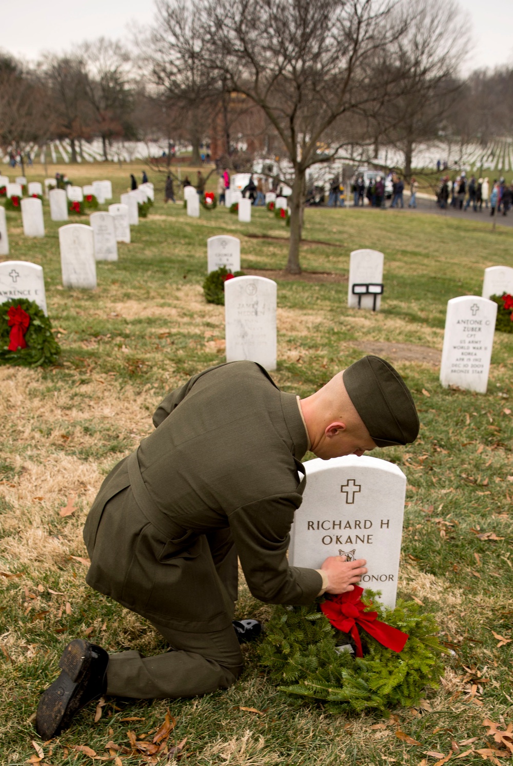 Marines, sailors honor fallen one wreath at a time