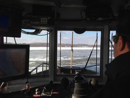 Coast Guard Cutter relocates to break ice on Connecticut River