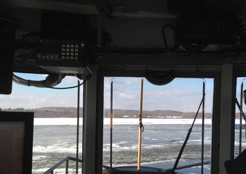 Coast Guard Cutter relocates to break ice on Connecticut River