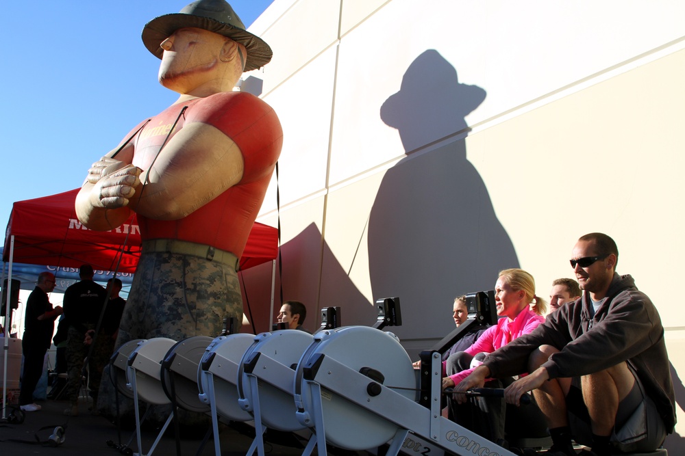 RSS Palm Desert Marines work up a sweat for Toys for Tots