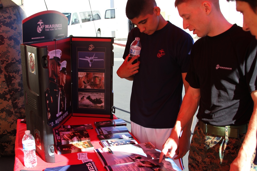 RSS Palm Desert Marines work up a sweat for Toys for Tots
