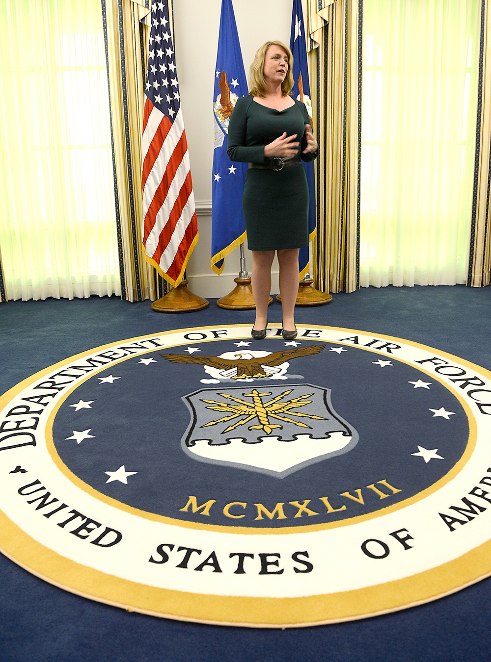 Deborah James swears in