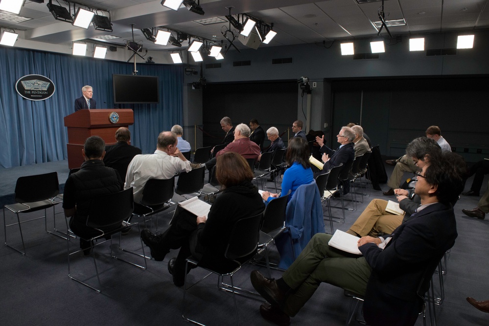 Secretary of the Navy press brief