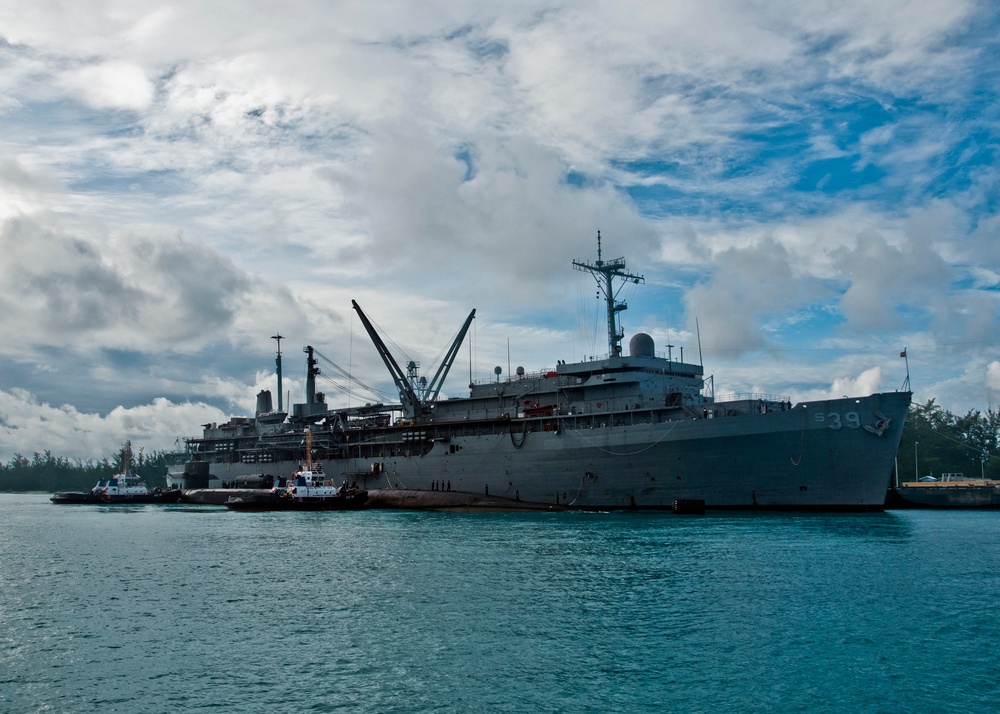 USS Georgia at US Navy Support Facility Diego Garcia