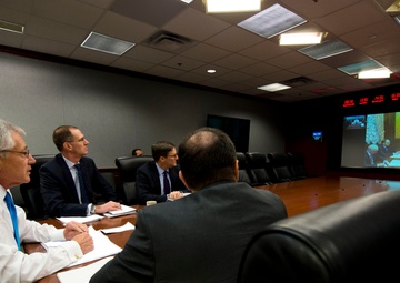 American and Russian defense leaders meet via video teleconference