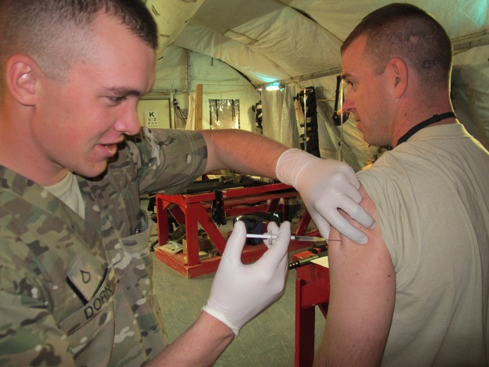 Ounce of prevention: medic keeps troops vaccinated in Afghanistan