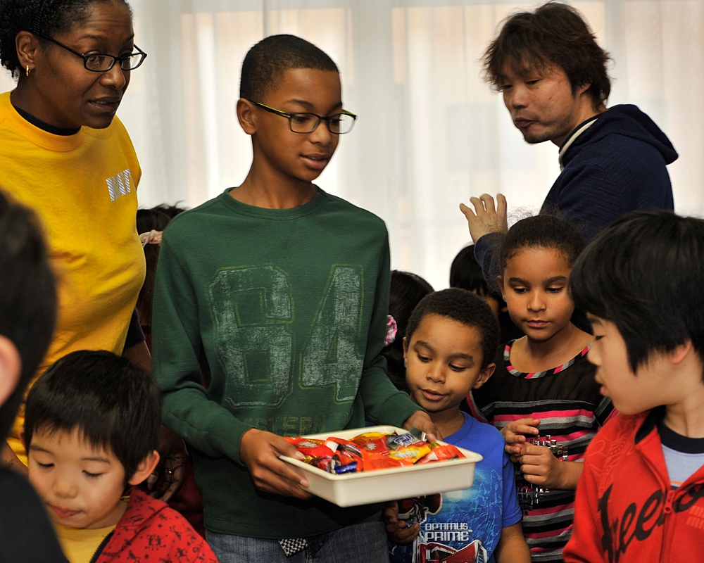 NAF Misawa sailors hold annual Christmas party at Biko-en Orphanage