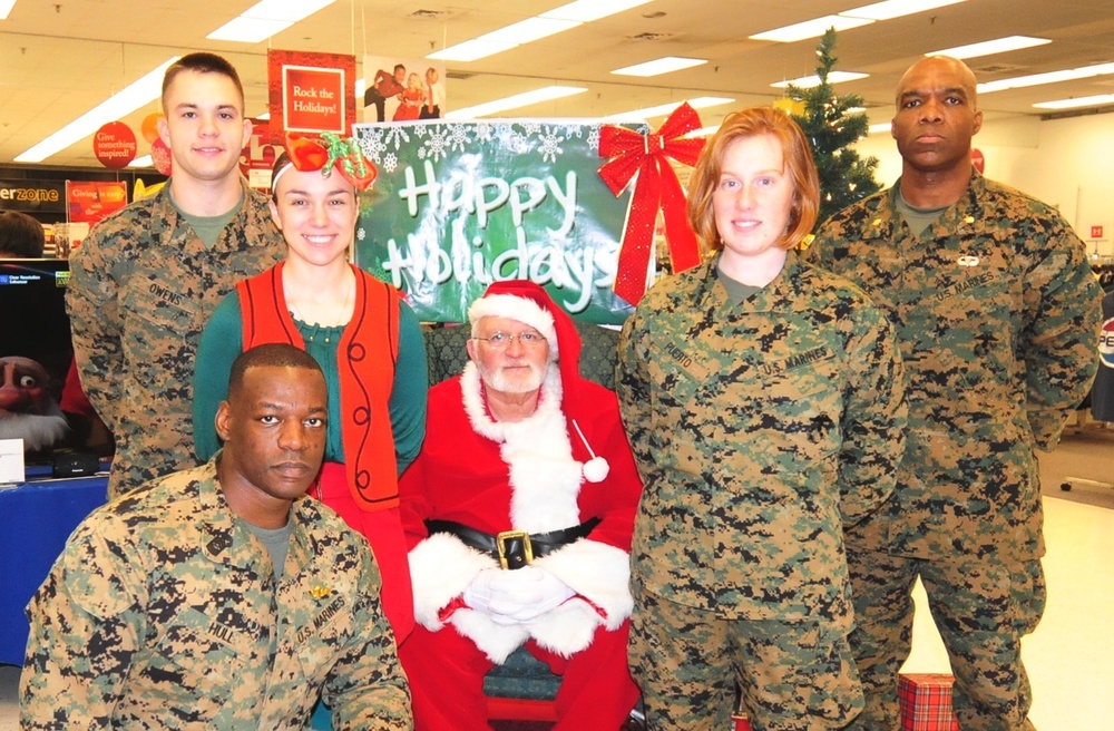 III Marine Expeditionary Force with Santa