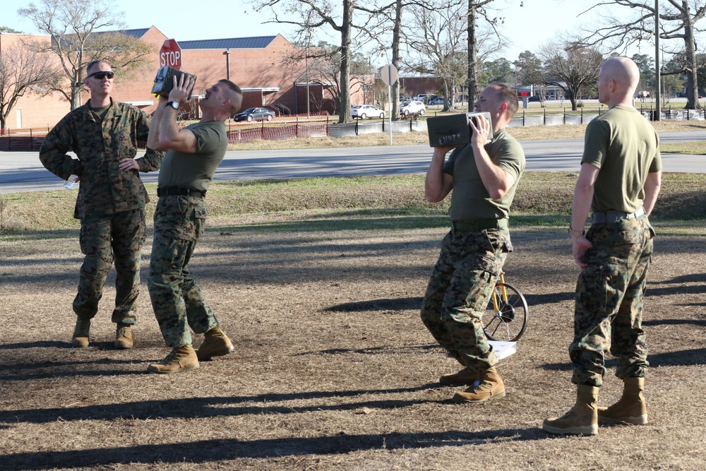Cherry Point leadership test their combat fitness