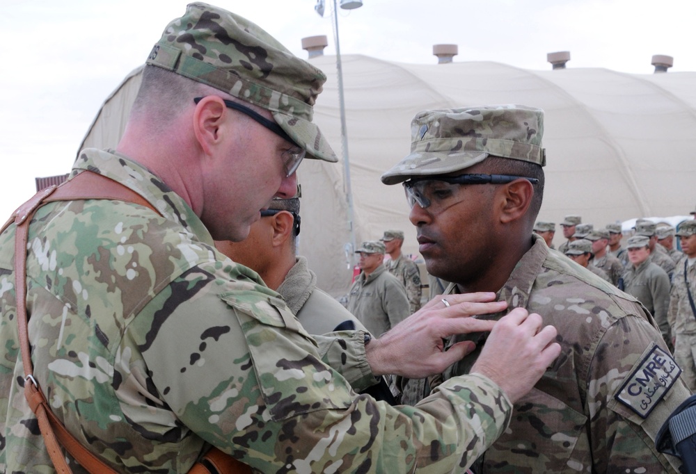 82nd SB-CMRE troops receive CABs in Afghanistan