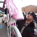 Police cadets help distribute Toys for Tots bicycles