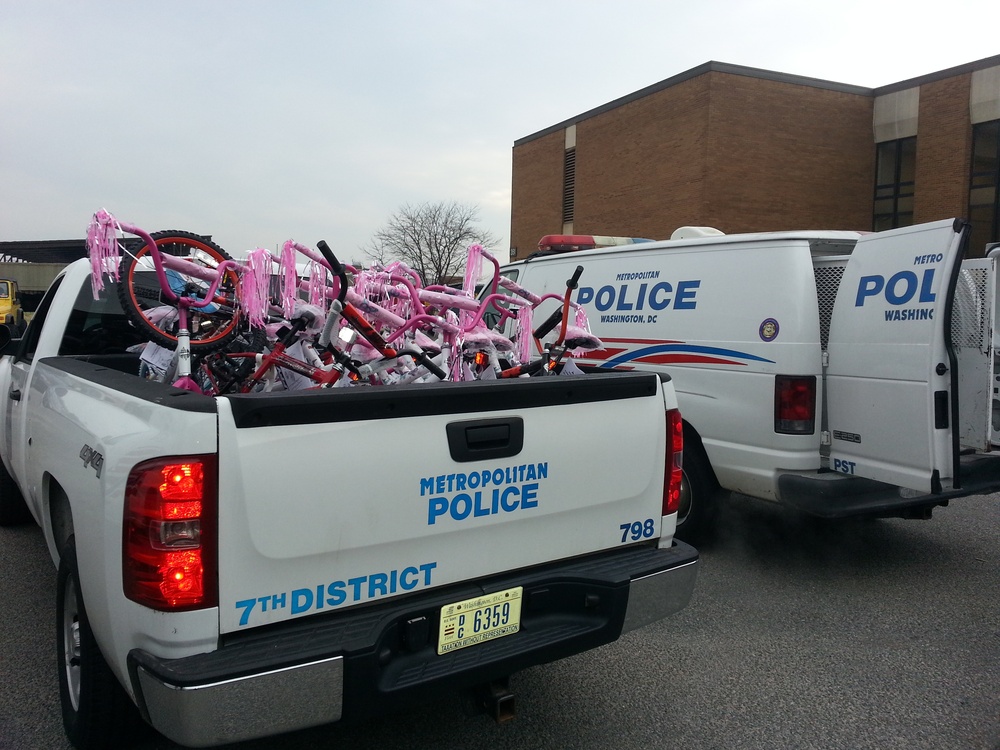 Metropolitan Police Department transports bikes from Joint Base Anacostia-Bolling (JBAB)