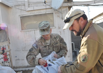 Task Force Guam donates boots to Afghan security guards