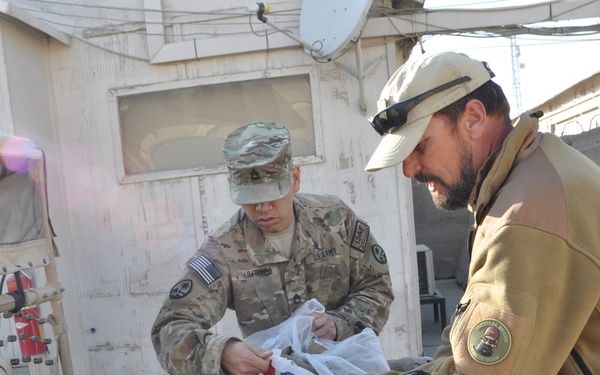 Task Force Guam donates boots to Afghan security guards