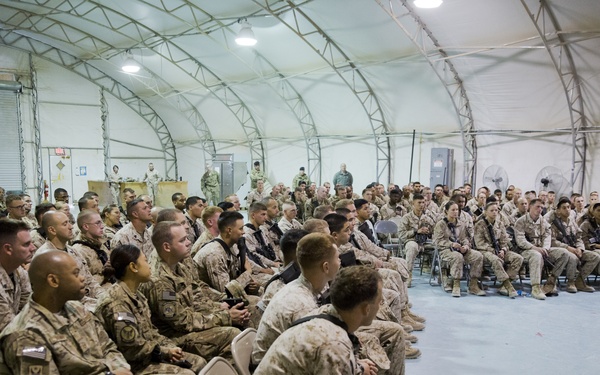 Wounded Warriors Visit Camp Leatherneck