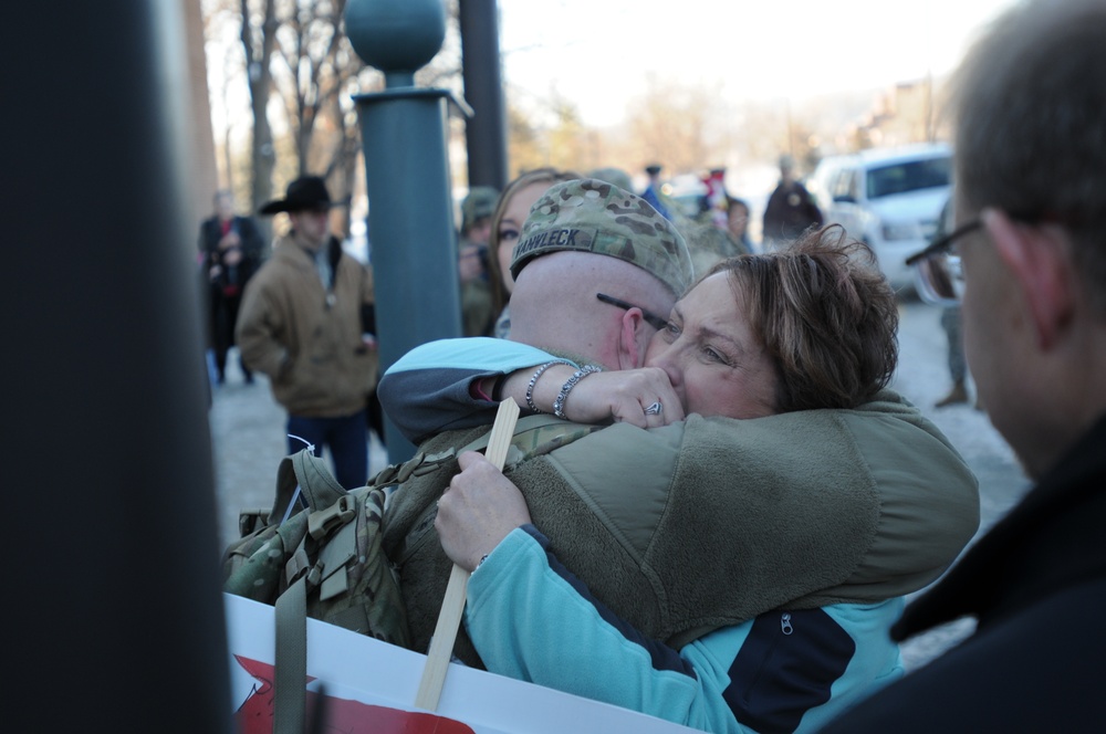 235th soldiers' return home celebrated at ceremony