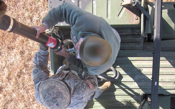 A view from the top - hooking up the vehicle for a flight