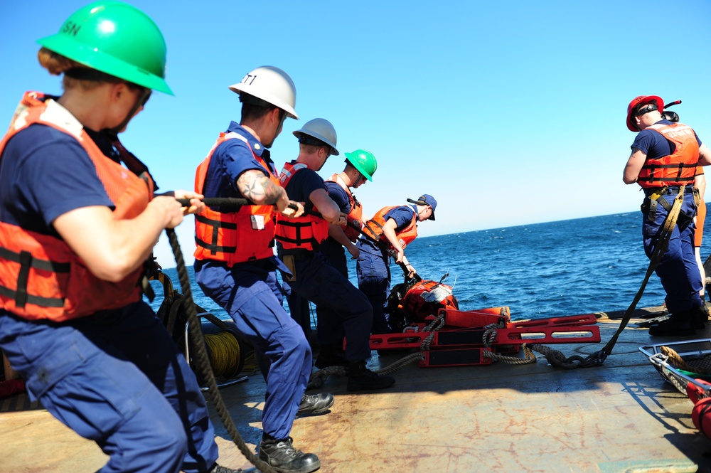 Man overboard drill