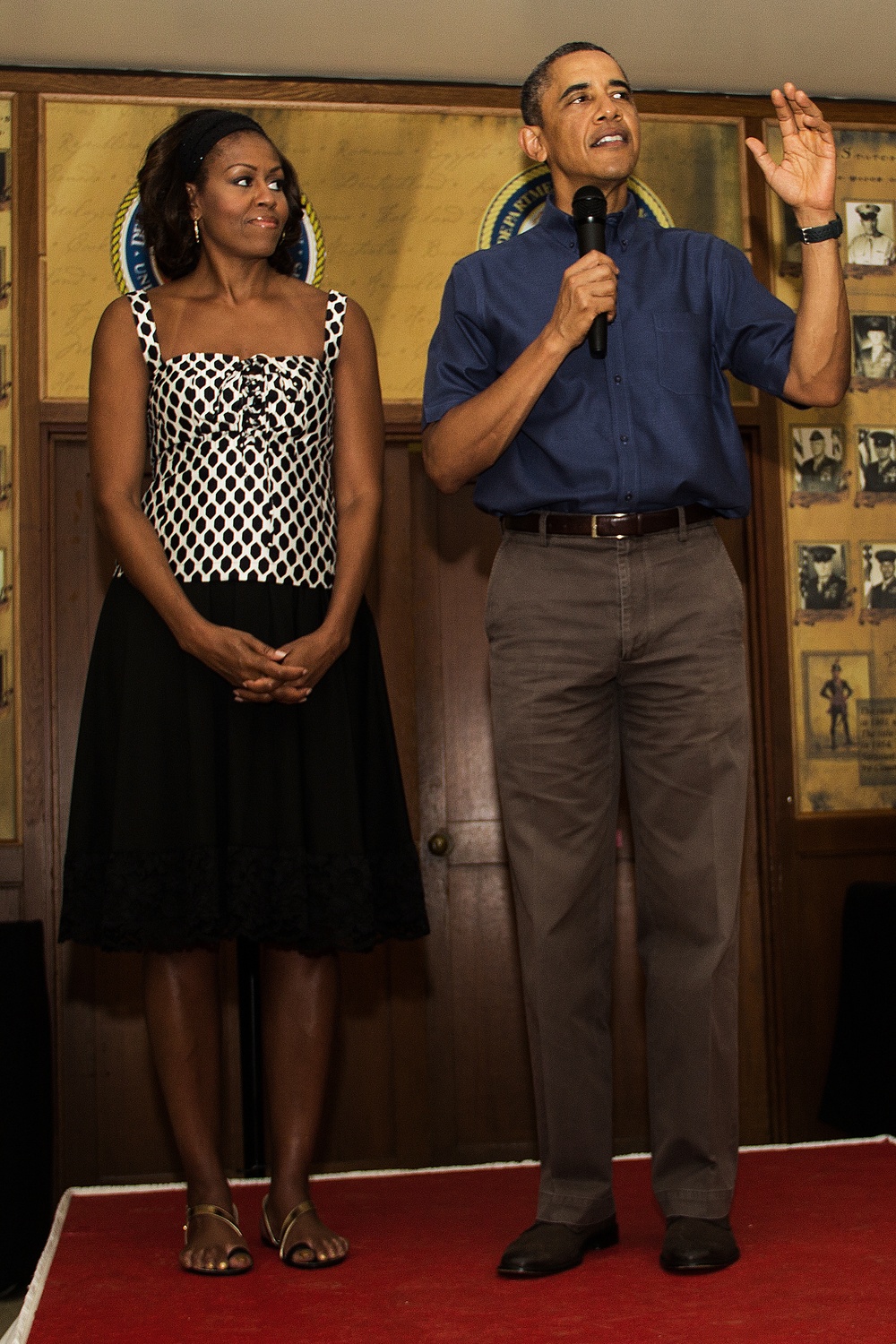 President continues Christmas Day tradition, visits MCBH