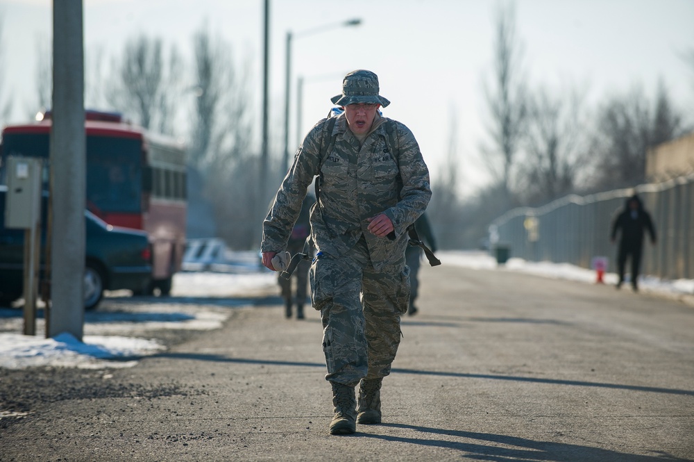 TCM airmen ruck march for the holidays