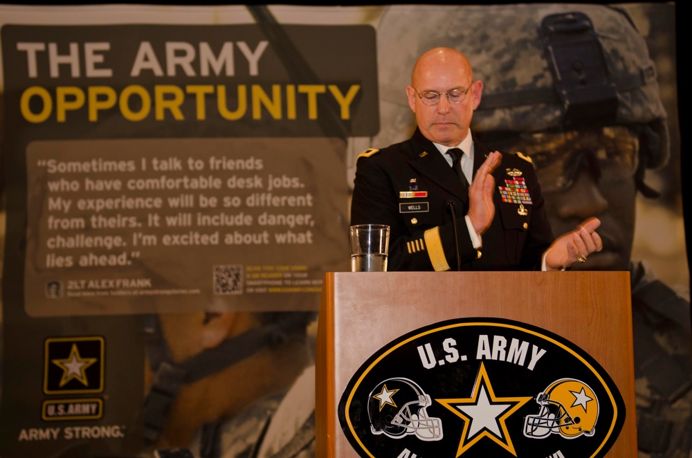 Maj. Gen. Wells at the All-American Bowl