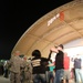 Kellie Pickler entertains the troops at Camp Arifjan, Kuwait