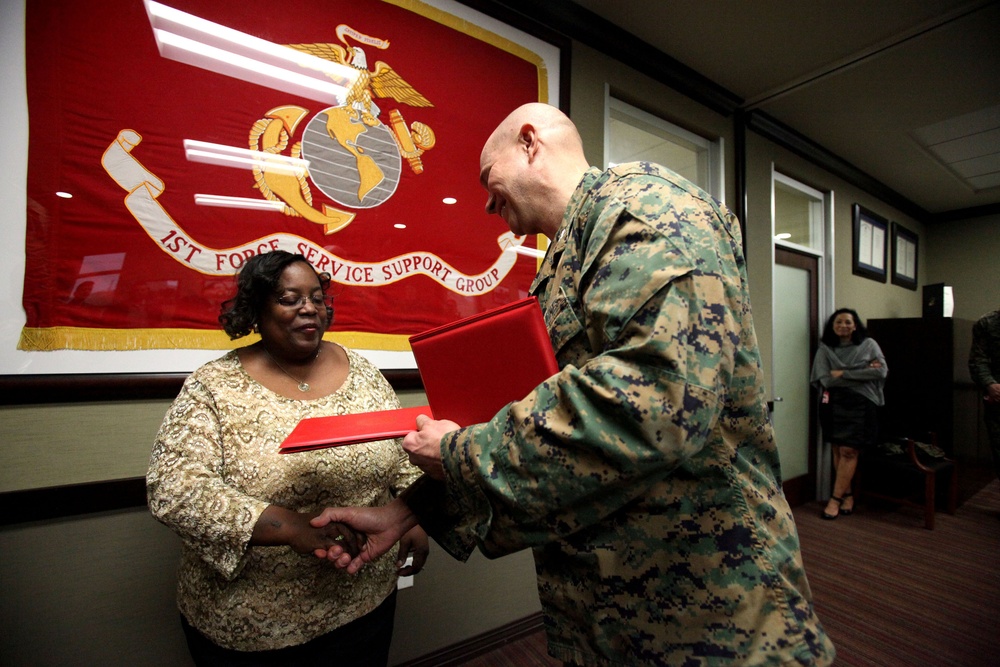 A Marine at heart: Foreman recognized for 35 years of federal service