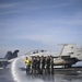 Washing the flight deck